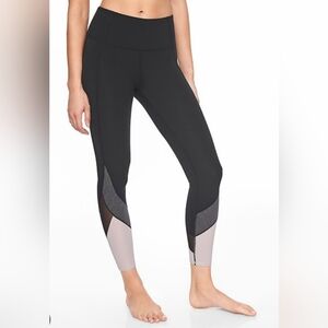Athleta Colorblock Salutations 7/8 Tight Leggings